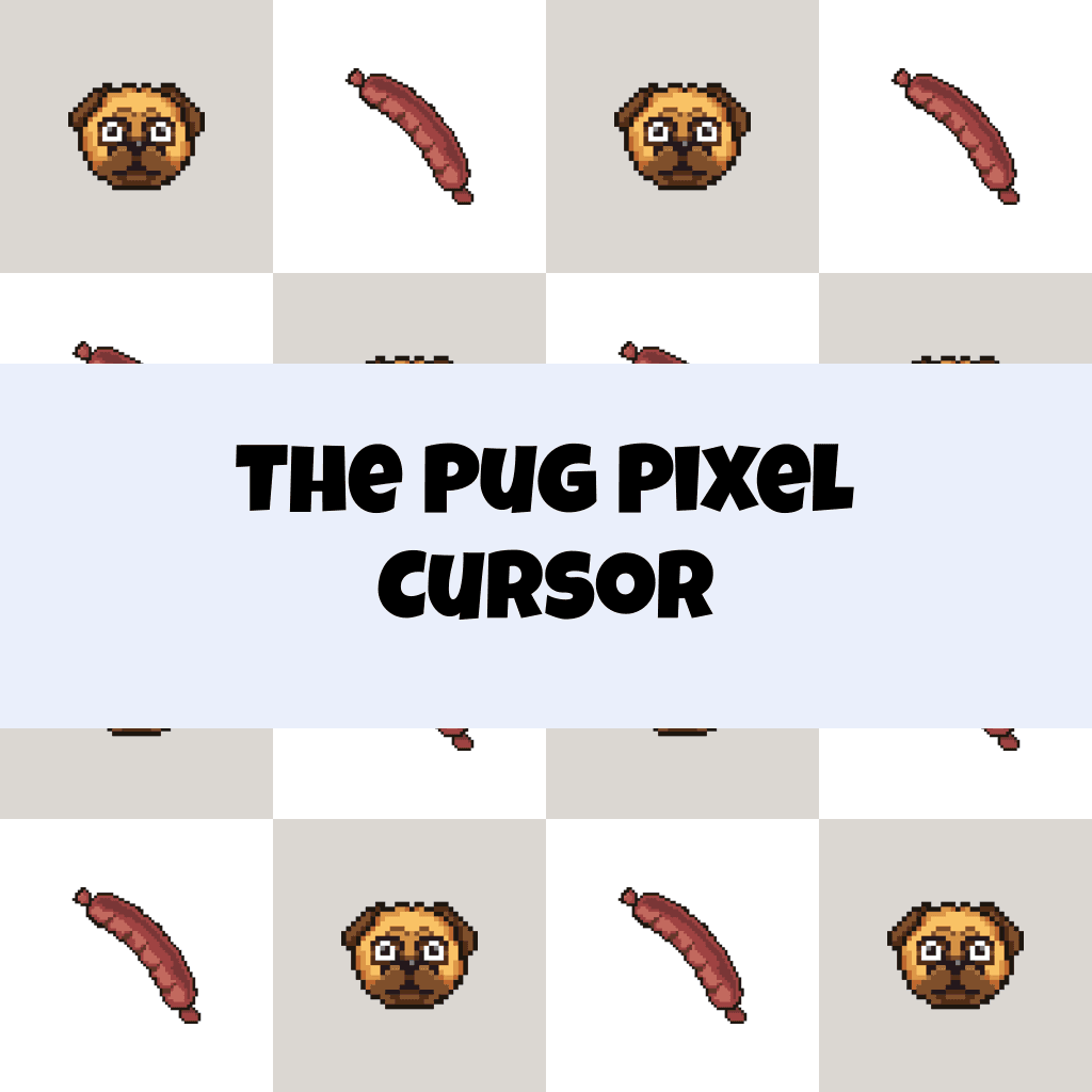 Preview The Pug Pixel cursor custom cursor pack